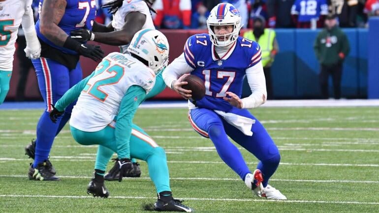 Jogadores do Buffalo Bills em ação em uma partida.