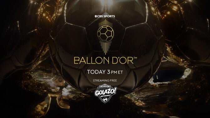 Ballon d`Or Trophy and Football