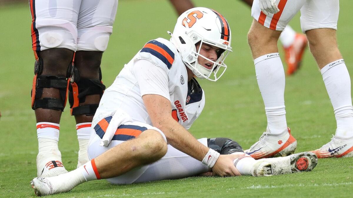 Steve Angeli injury update Syracuse QB to miss remainder of 2025