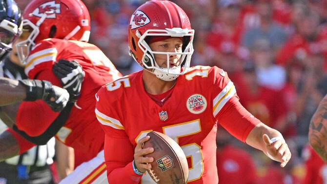Patrick Mahomes, quarterback dos Kansas City Chiefs.