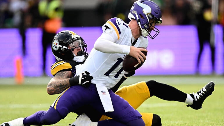 Carson Wentz em ação pelo Minnesota Vikings.