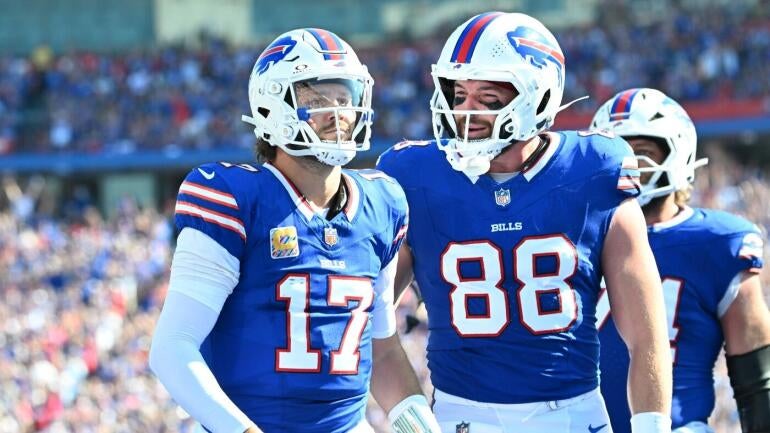 Josh Allen, quarterback do Buffalo Bills em ação.