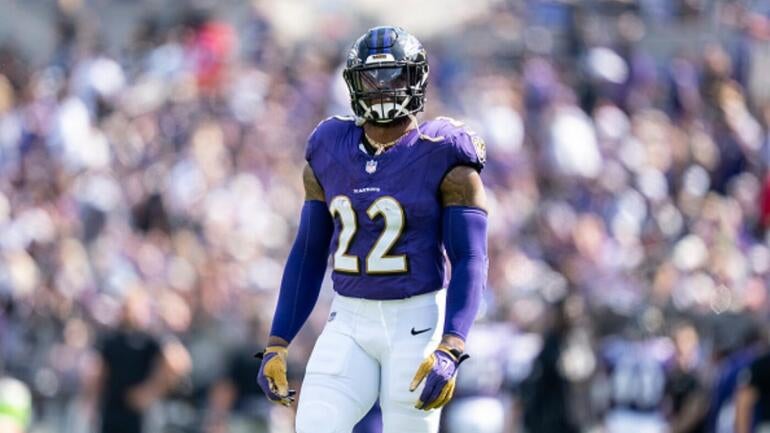 Derrick Henry comemora touchdown pelo Baltimore Ravens
