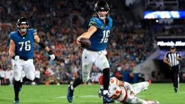 Trevor Lawrence, quarterback do Jacksonville Jaguars.