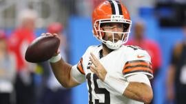 Joe Flacco em ação pelo Cleveland Browns.