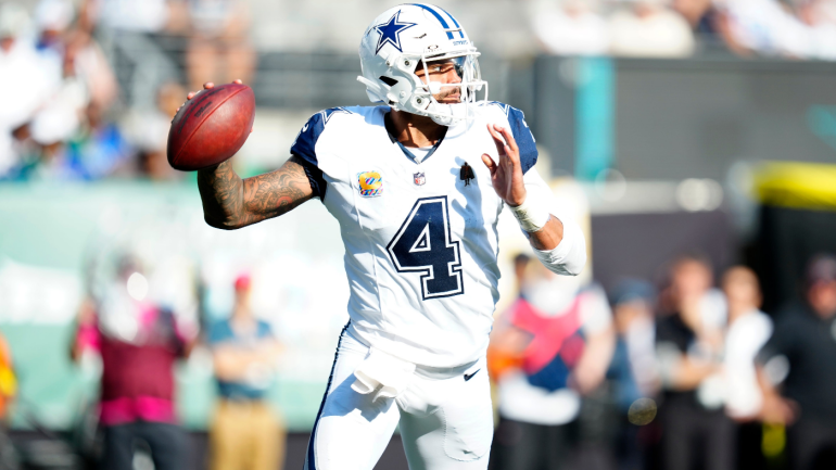Dak Prescott em ação pelo Dallas Cowboys.