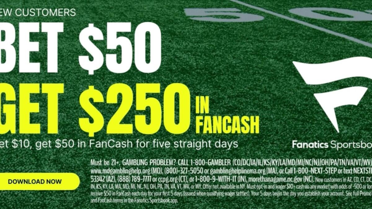 Fanatics Sportsbook promo code: Bet $50, Get $250 bonus in FanCash for Chiefs vs. Lions, Sunday Night Football