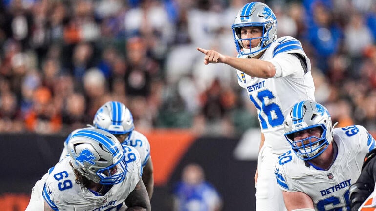 Jogadores do Detroit Lions em campo