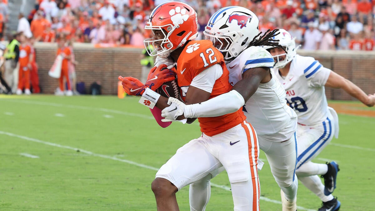 Clemson broad receiver Bryant Wesco Jr. hospitalized with ‘critical’ neck damage, coach Dabo Swinney says