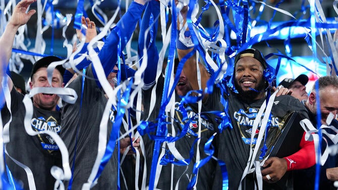 Vladimir Guerrero Jr. comemorando