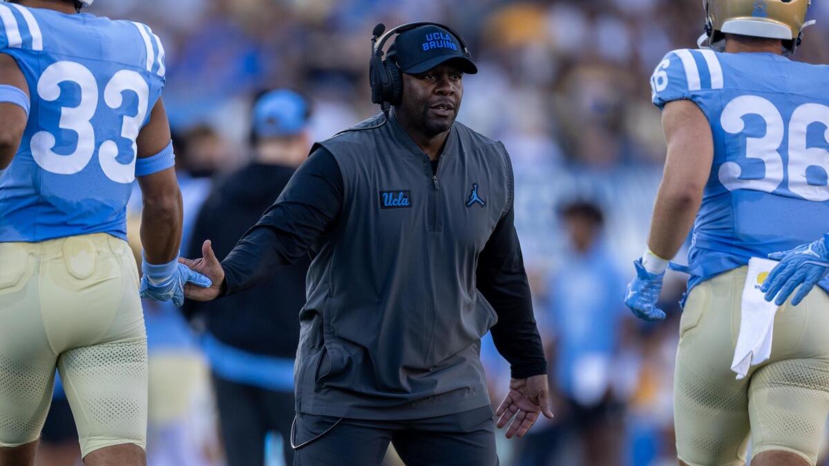 Tim Skipper -- an interim head coach for a second time -- has UCLA rolling 'full speed ahead' after 0-4 start