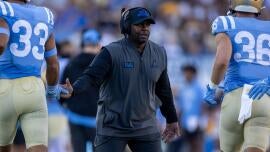 Tim Skipper -- an interim head coach for a second time -- has UCLA rolling 'full speed ahead' after 0-4 start