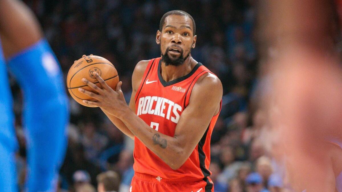 Kevin Durant saved from embarrassing Chris Webber second by refs in Rockets’ season-opening loss to Thunder