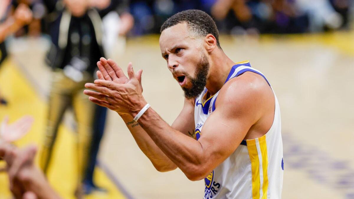 Stephen Curry hits nuclear button but once more as Warriors win OT thriller vs. Nuggets