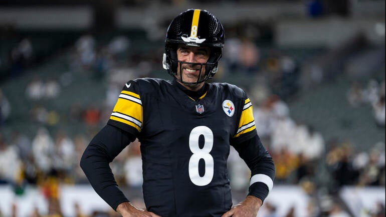 Aaron Rodgers em ação pelo Steelers.