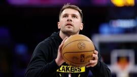 Luka Dončić injury: Lakers superstar to miss at least a week with left finger sprain, leg contusion