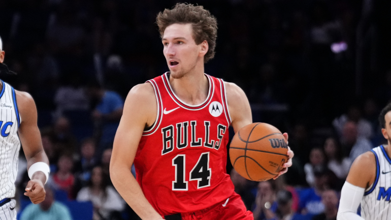 Matas Buzelis em ação pelo Chicago Bulls.