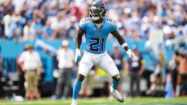 Roger McCreary em ação pelo Tennessee Titans.