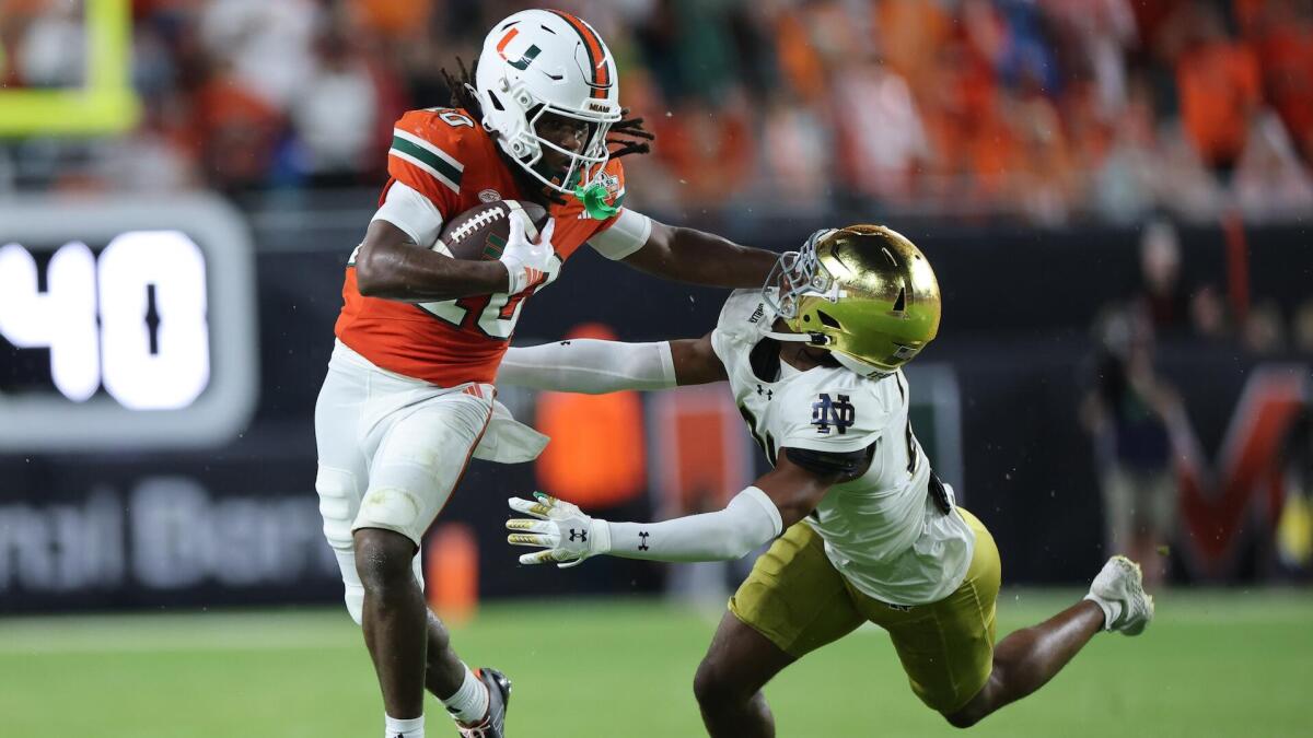 Why Notre Dame is eight spots ahead of Miami in CFP rankings despite ...