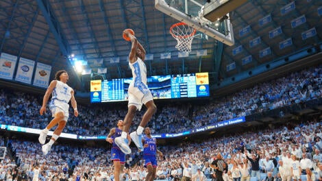 NCAA Basketball: Kansas at North Carolina