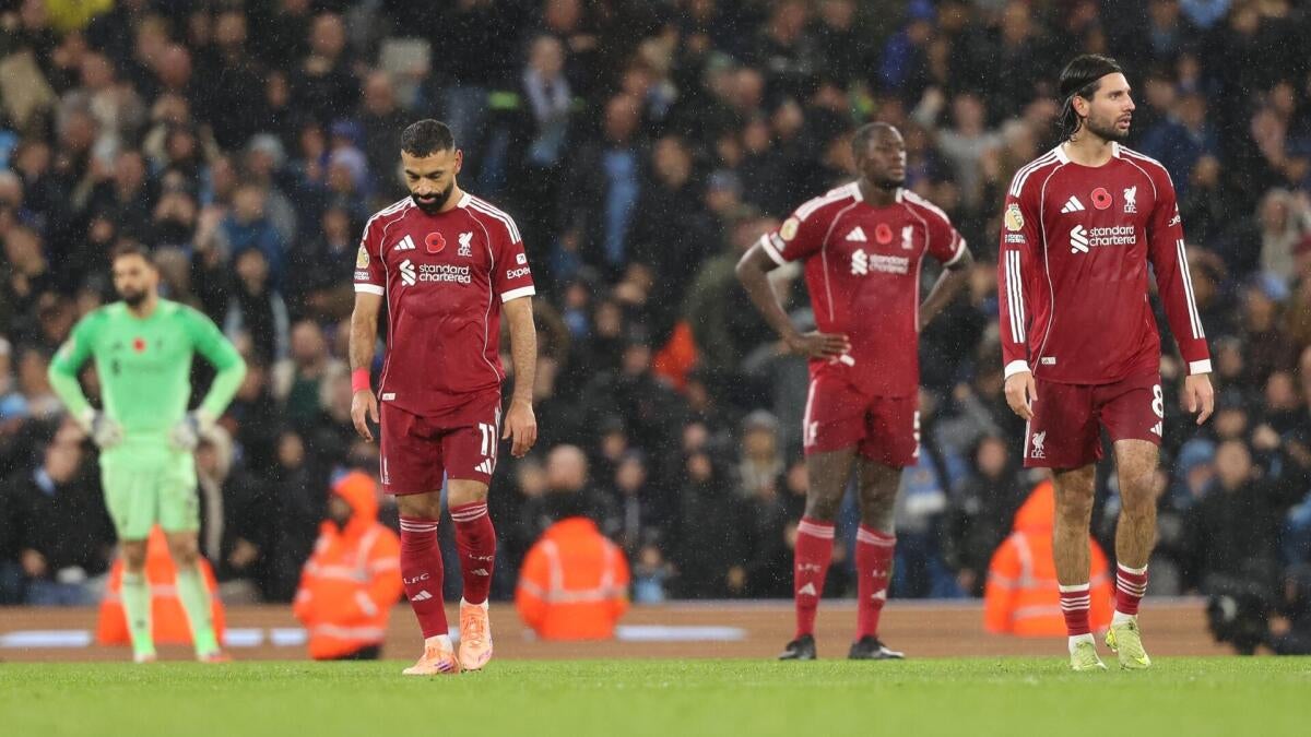 Liverpool’s Premier League title protection might already be over after loss at Man Metropolis