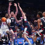 NCAA Basketball: Connecticut at Kansas