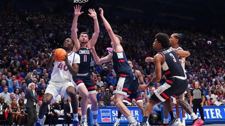 NCAA Basketball: Connecticut at Kansas