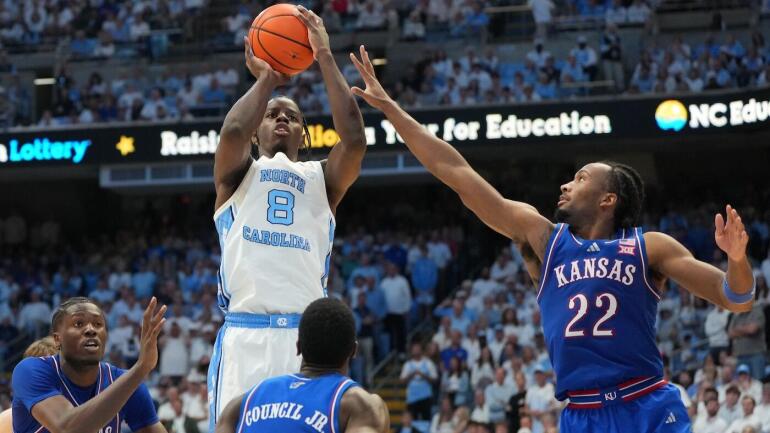NCAA Basketball: Kansas at North Carolina