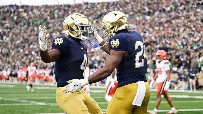 COLLEGE FOOTBALL: NOV 22 Syracuse at Notre Dame