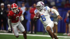 Ole Miss moves forward -- even as its past looms and an uncertain future beckons -- by eliminating Georgia