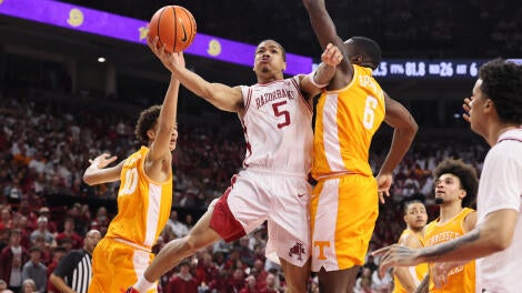 NCAA Basketball: Tennessee at Arkansas