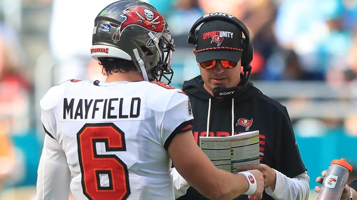 Buccaneers fire offensive coordinator Josh Grizzard, as Tampa Bay begins search for new offensive play-caller
