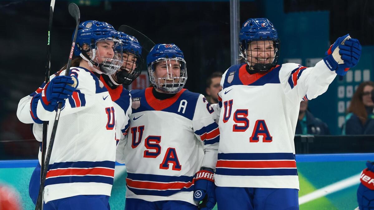 U.S. women's hockey shut out Switzerland with Canada clash on tap