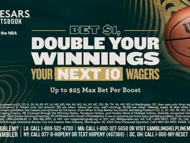 Caesars Sportsbook promo code CBSDYW: Double your winnings on 10 bets for Mexico-South Africa, 2026 World Cup
