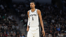 Spurs' Victor Wembanyama ready to 'press the gas' for stretch run: 'I want to win the MVP and DPOY'