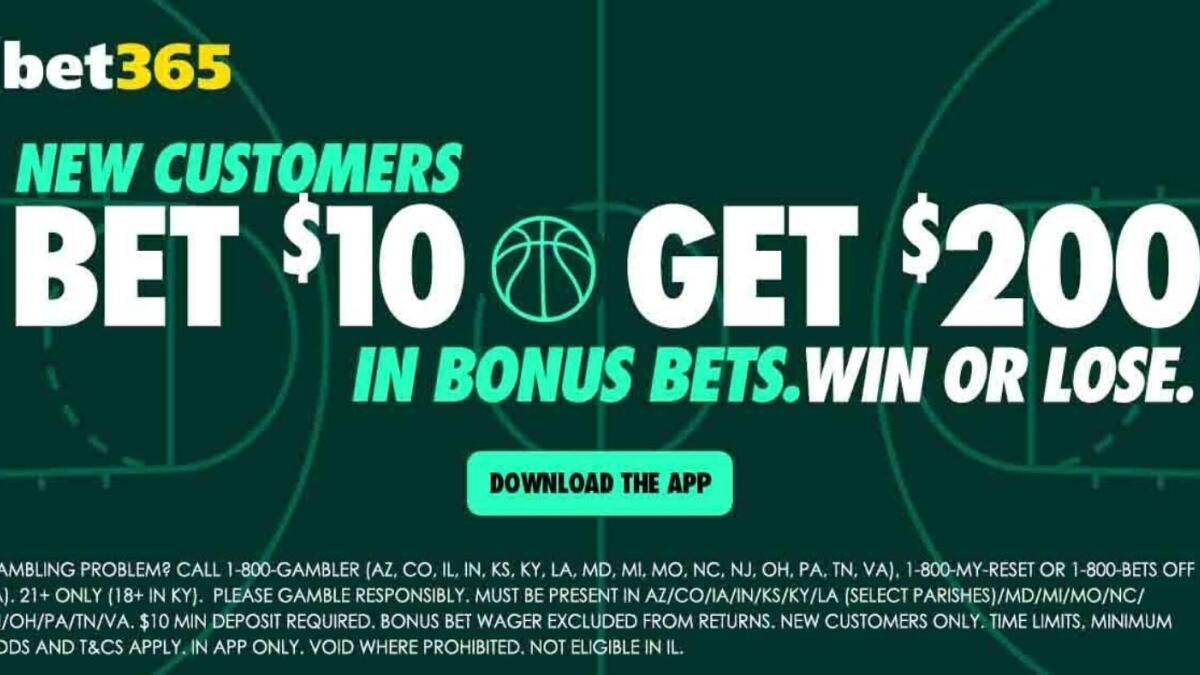 bet365 bonus code: Claim $200 in bonus bets for Monday sports betting