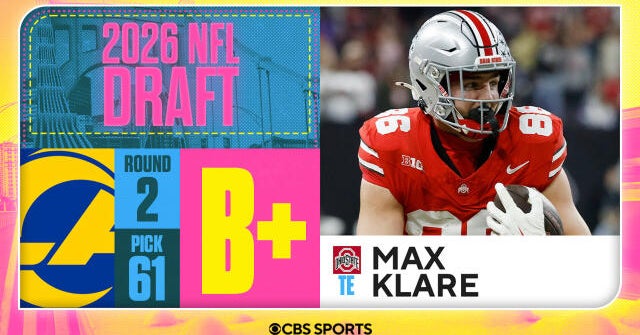 2026 NFL Draft Grades: Rams Select Max Klare No. 61 - 247Sports