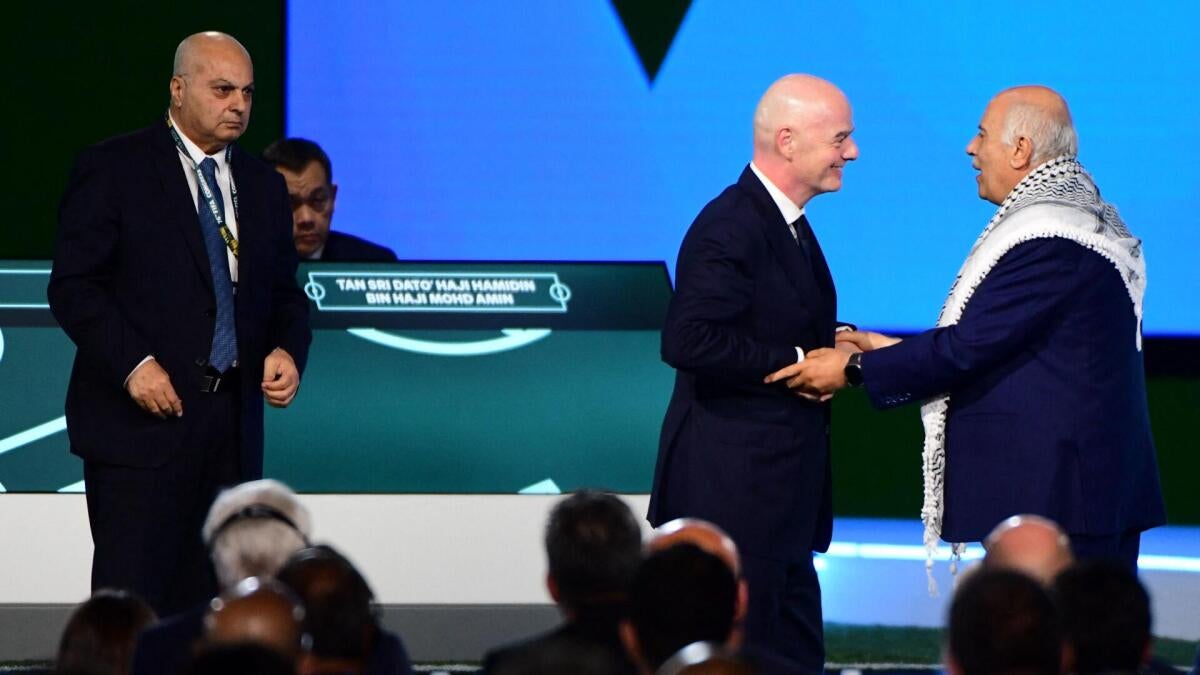 FIFA president Gianni Infantino stages rare Israel-Palestine moment on stage, here's how it unfolded