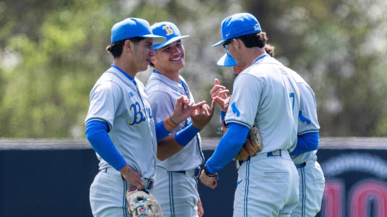 UCLA Baseball Roman Martin, Roch Cholowsky, Aidan Espinoza, Mulivai Levu