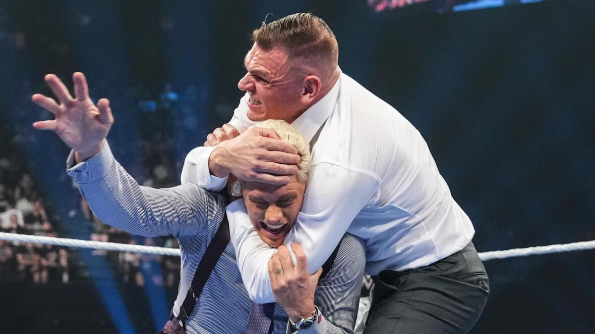 cluster (priority): CBS Sports Feud Escalates: Cody, Gunther, and Sami's Brawl