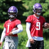 Kyler Murray J.J. McCarthy Vikings practice