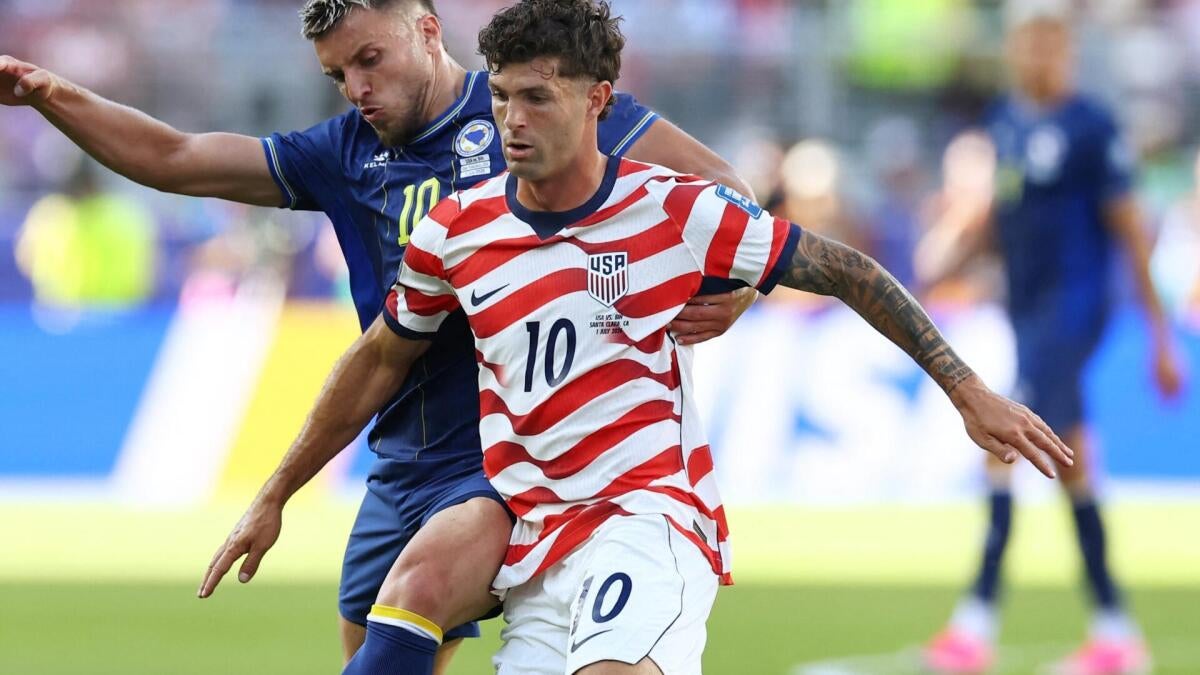 Free 2026 World Cup anytime goalscorer picks, odds: Monday best bets include USMNT's Christian Pulisic