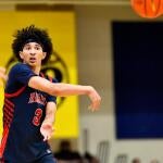 Florida Rebels Cayden Daughtry (3) passes the ball during the third day of the 2026 Nike EYBL Peach Jam at Riverview Park