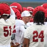 USC spring football practice at Howard Jones/Brian Kennedy Fields.