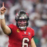 Baker Mayfield celebrating