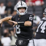 Las Vegas Raiders quarterback Kurt Cousins
