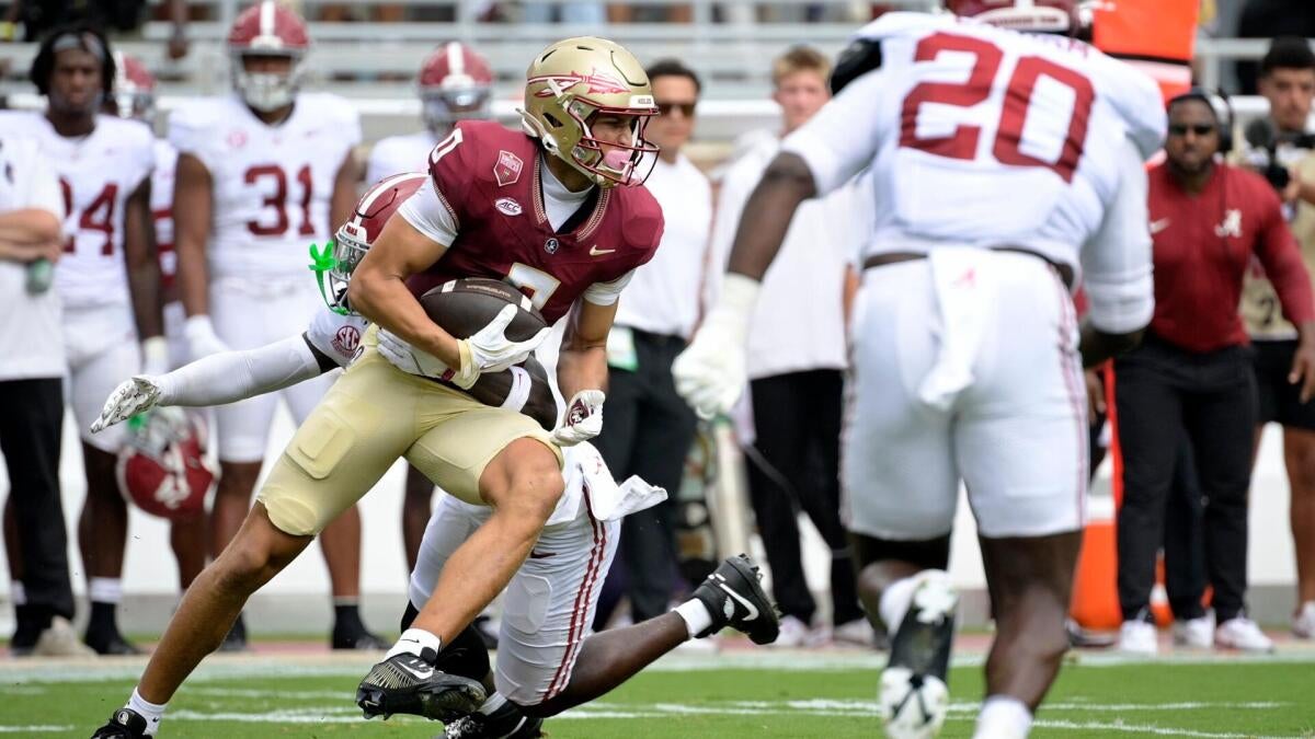 College football score predictions for Week 3, 2026: Model backs Florida State (+19.5) against Alabama