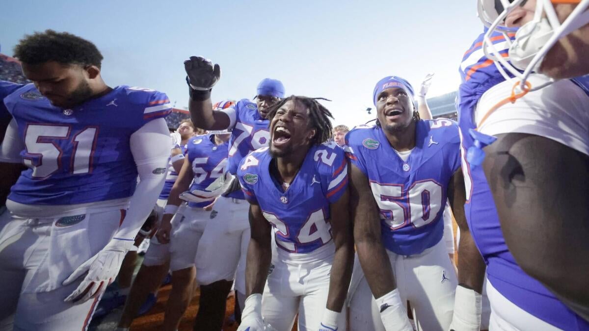 Photo: Cbssports Florida Enters AP Top 25 College Football Rankings at No. 8