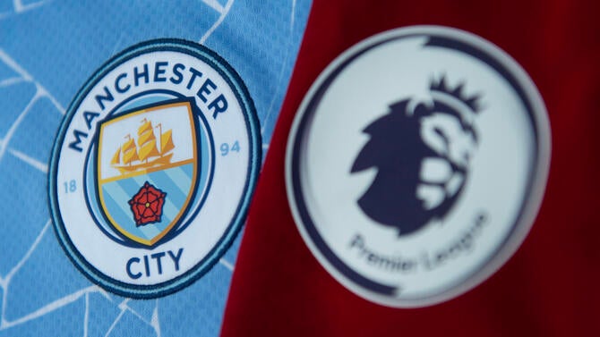 Manchester City and Premier League Badges