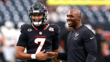 DeMeco Ryans C.J. Stroud Texans smiling
